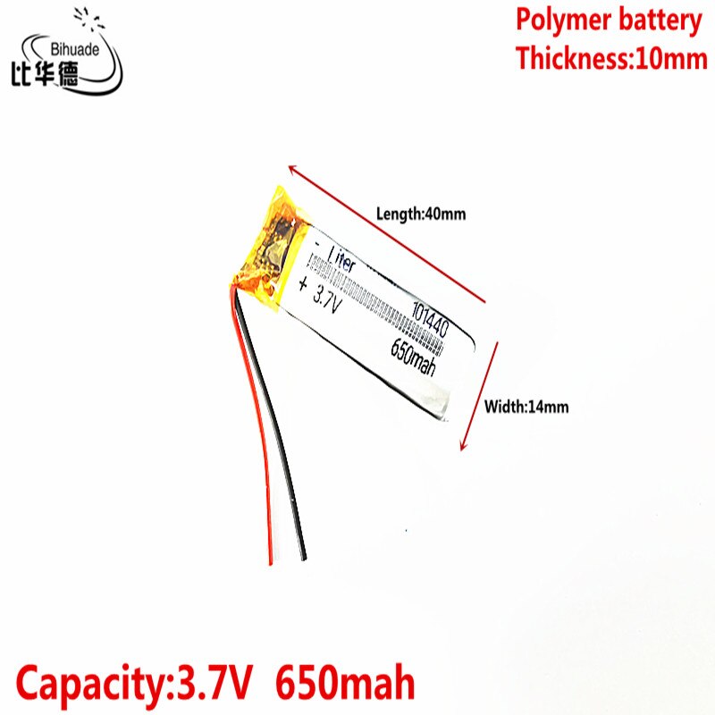 1 liter energieakku 3.7v,650 mah ,101440 polymer lithium-ionen / li-ionen-akku für spielzeug, powerbank, gps ,mp3,mp4, handy, lautsprecher