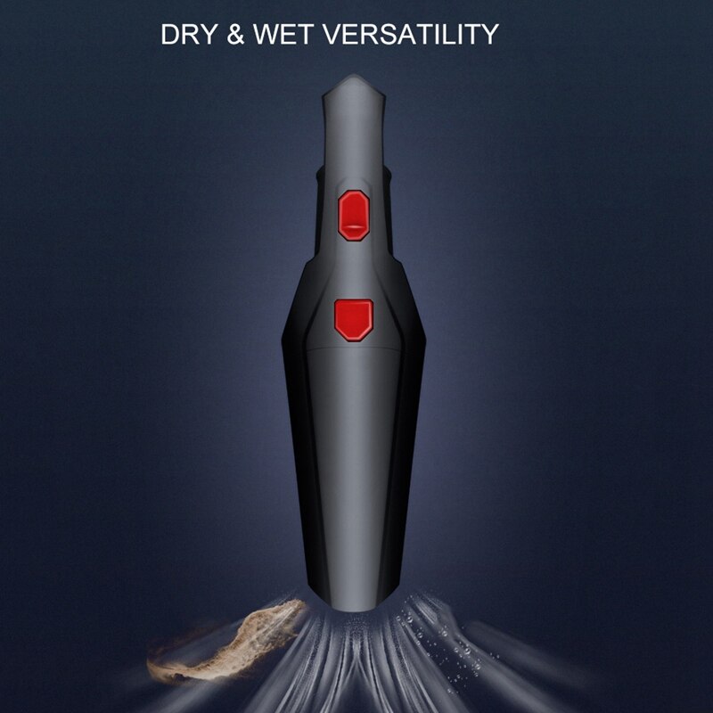 Wireless Handheld Vacuum 12V Car Vacuum Cleaner,120W 5000PA Strong Power Suction for Home and Car Cleaning Wet/Dry Handhel