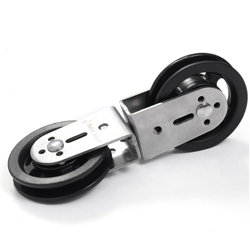 Fitness Double Gym Pulley Heavy Duty for DIY Arm Biceps Triceps Blaster Rope System Home Gym Cable Machine Accessories Equipment: Nylon