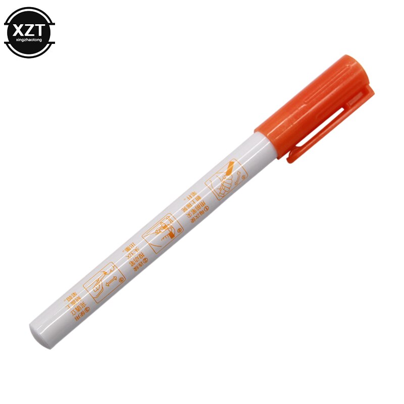 Colorful Highlighter Pen Writing Drawing Double Line mildliner Outline Pen Fluorescent Markers Letter Album Card Pen stationery: Orange