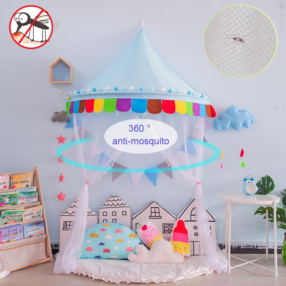 Tienda de interior para niños, red antimosquitos para bebés, decoración para jardín de infantes, , área de lectura, pared colgante, casa de princesas: A