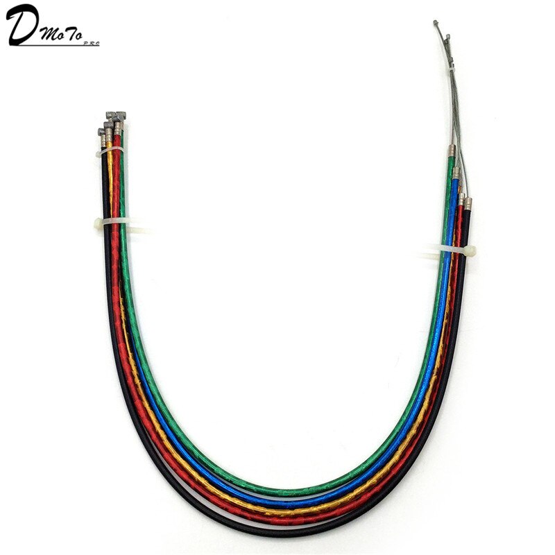 Colourful throttle cable for mini dirt bike ATV 2 stroke
