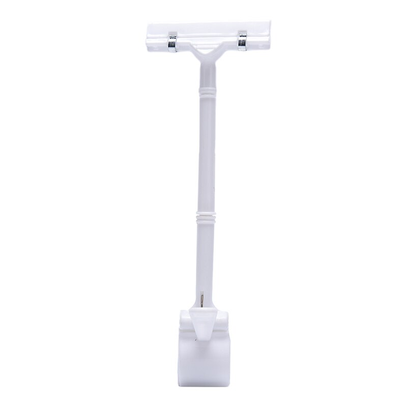 Plastic bordhouder reclame display clip naamlabel prijskaartstandaard rekken supermarkt display stand clips: Wit