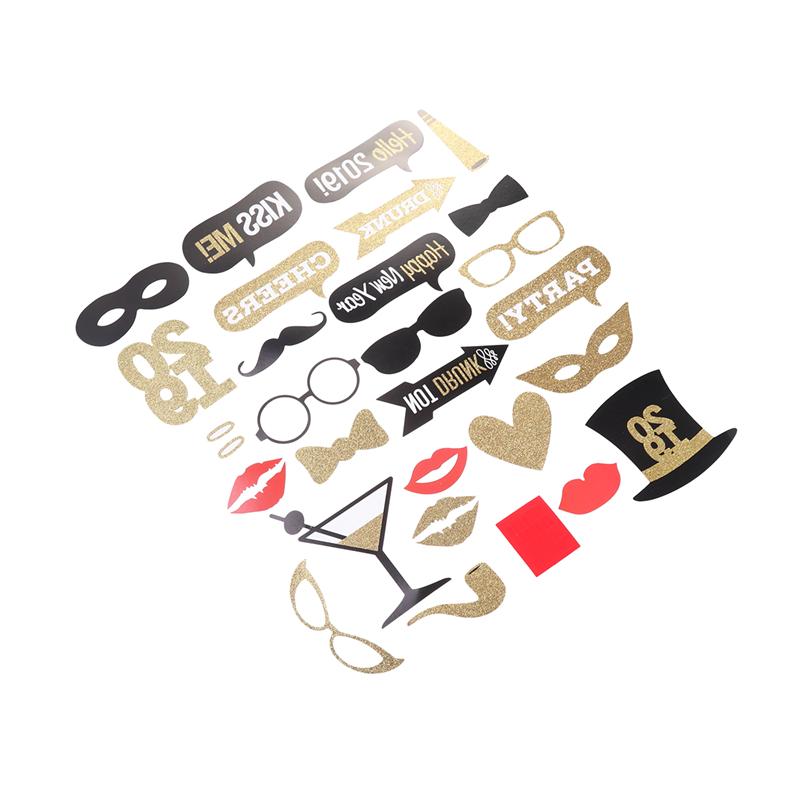 26pcs Photo Taking Props Funny Photograph Props Camera Props Photo Props Party Supplies for Christmas Wedding Year