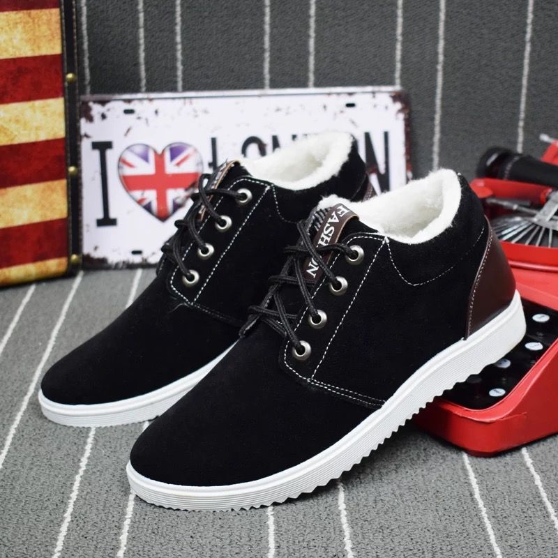 Vinterstøvler til mænd plys varme ankelstøvler herresko man chaussure homme fodtøj herre sneakers plus størrelse 569
