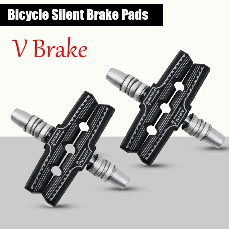 Pastillas de freno en v para bicicleta, accesorios de ciclismo de larga duración, de goma, silenciosas, 75g, 1 a 10 pares