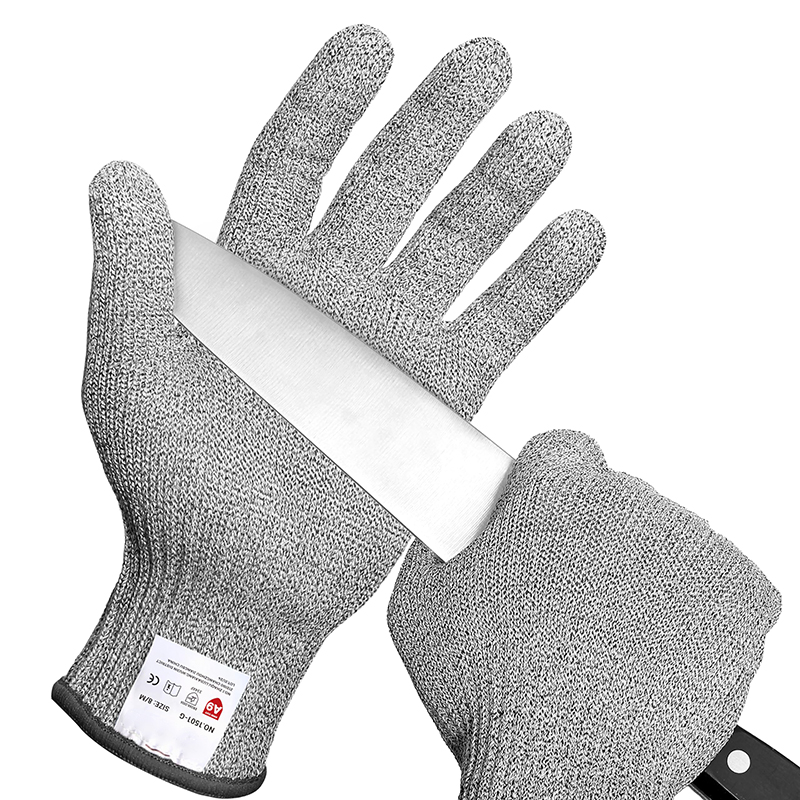 Niveau 5 anti-skærehandsker sikkerhedshandsker skæresikre stiksikre tråd rustfrit stål tråd metalnet skæresikre sikkerhedshandsker til slagtere
