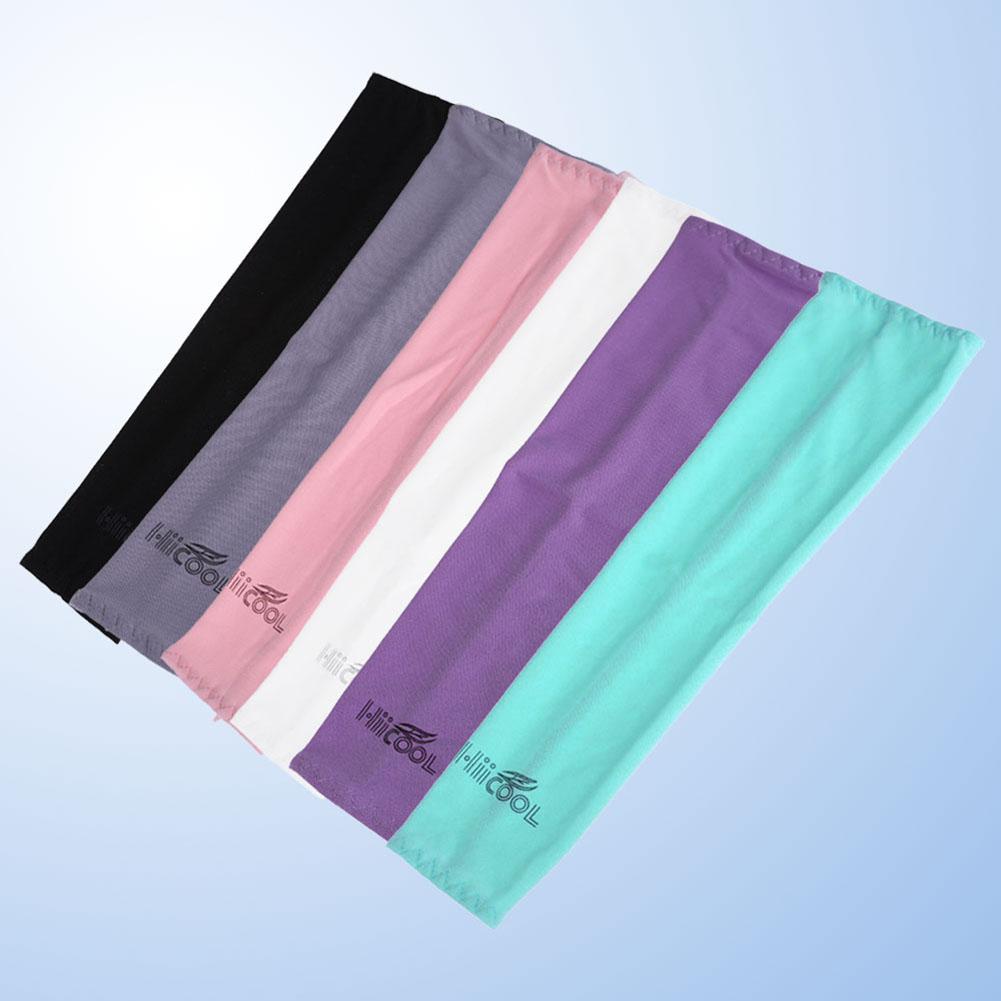 Armærmer cover uv solbeskyttelse golfcykel spandex polyurethan nylon udendørs sport sikkerhedsarmvarmere 12%  lycra materiale