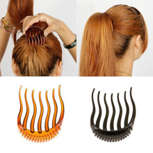 1pc Vrouwen Kam Hair Styling Clip Hars + plastic Bruid Paardestaart Gevlochten Haar Modelling Gereedschap Accessoires