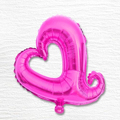 50 stk / lot 18 tommer helium aluminiumsfolie balloner 18 "hjerteform hule kærlighed fersken hjerte ballon til bryllupsfest indretning: Rose