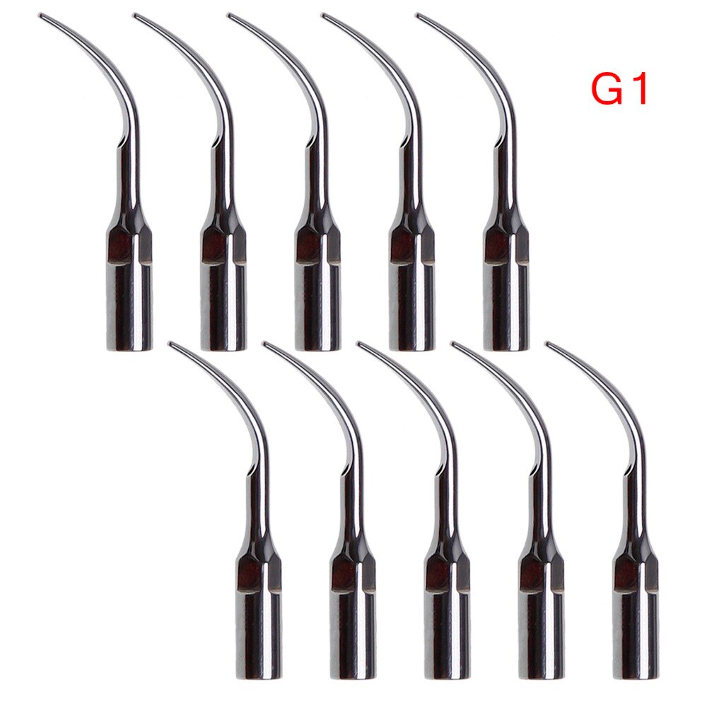 10 Pcs Dental Ultrasonic Scaler Scaling Tip G1 For Woodpecker EMS Handpiece