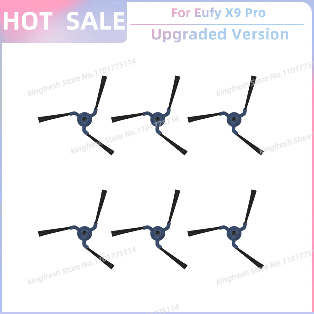 Compatible For Eufy X9 Pro Robot Vacuum Replacement Parts Main Roller Side Brush Hepa Filter Mop Cloth Pad Accessories: Chocolate
