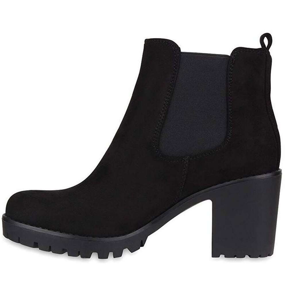 Kvinnor stövlar casual läder låga höga klackar vårskor kvinna spetsiga tå gummistövlar svart röd zapatos mujer  #t1g