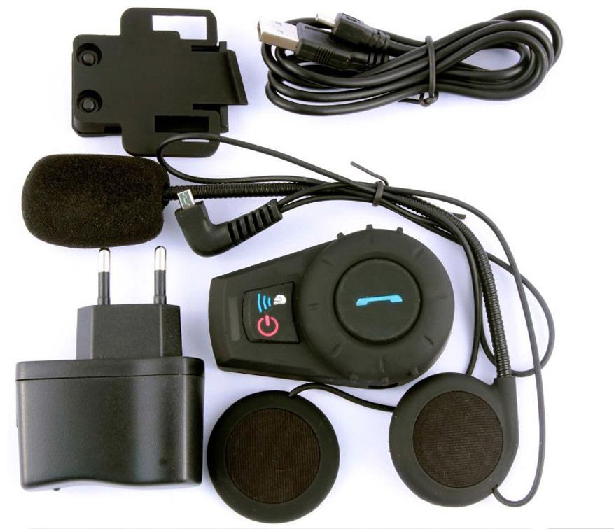 500m BT Interphone Motorhelm Intercom Bluetooth Headset met FM Radio