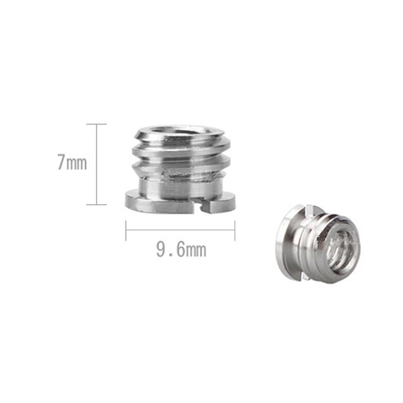 16Pcs Axis Gimbal Conversie Schroef 1/4 3/8 Interchange Dubbele Hoofd Schroef Statief Voet Gimbal Accessoires