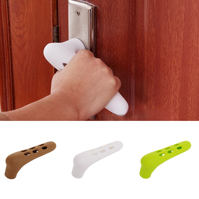 Safety Door Handle Protective Cover Soft Silicone Door Knob Covers For Baby's Room Avoid Collision Silicone Door Knob Covers