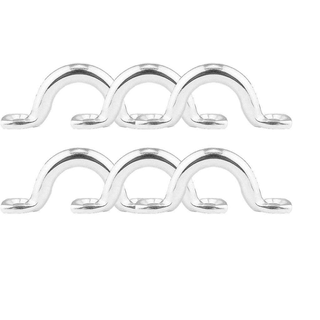 4MM Tie Down Anchor, 6 Pieces Cargo Trailer Stainless Steel for Boat Truck Kayak