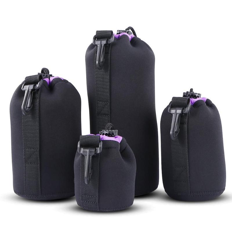 3 farbe Kamera Objektiv Tasche Tasche Neopren Wasserdichte Soft Video Kamera Objektiv Tasche Tasche Volle Größe S M L XL Kamera Objektiv Protector