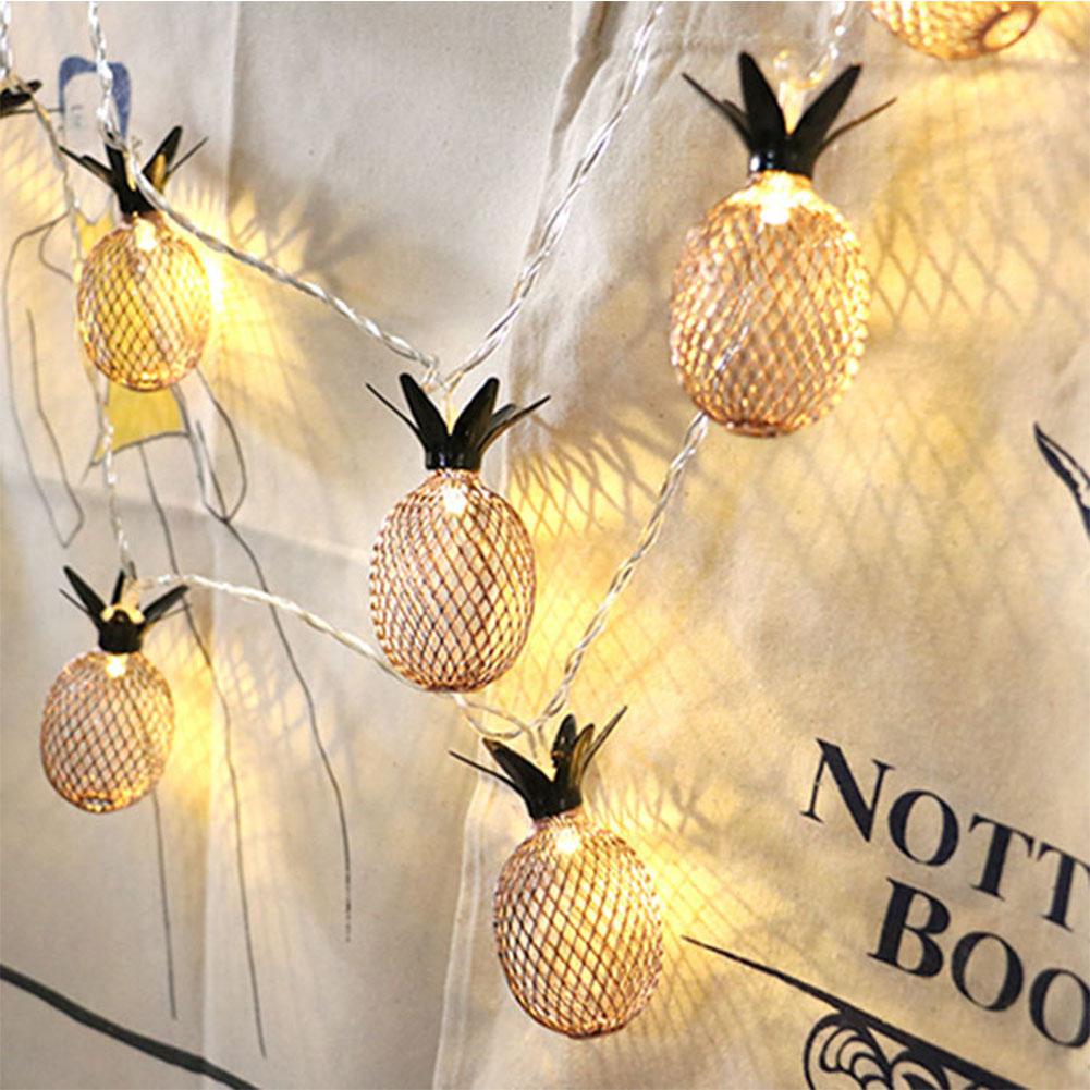 Glorystar Stijlvolle Ananas String Lights Met Warm Wit Licht Nacht Lamp Decoratie Led Verlichting Slaapkamer Decoratie