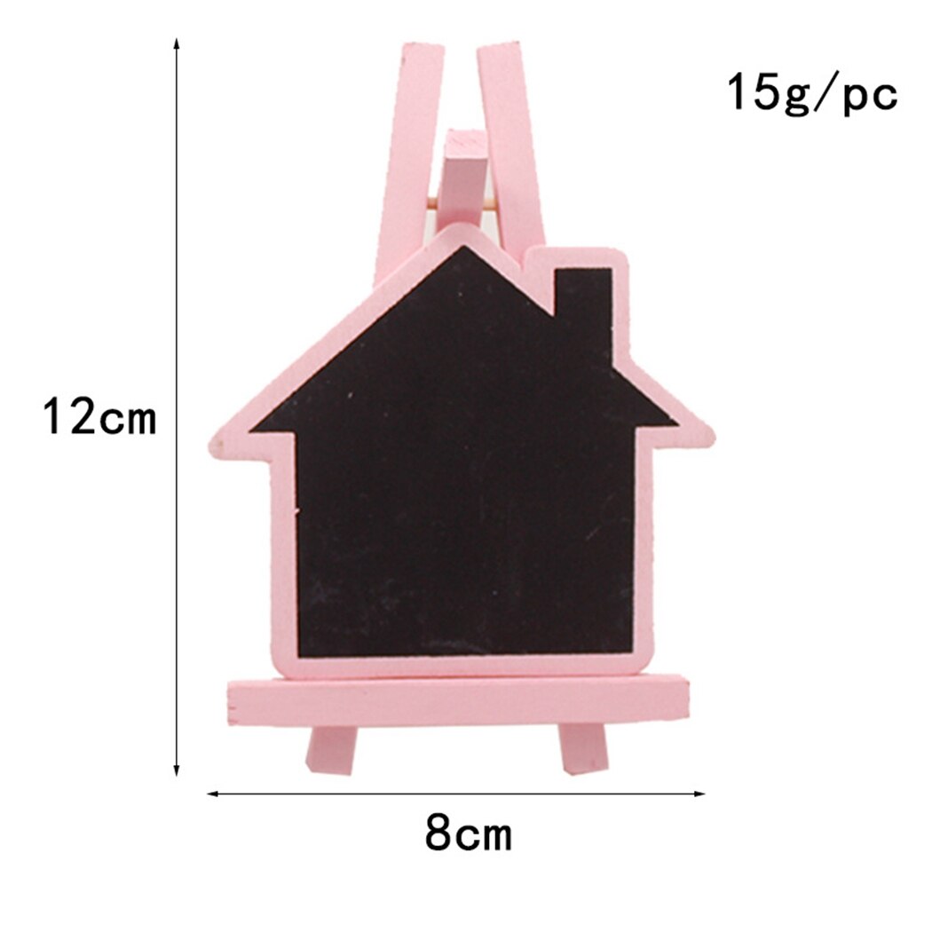 12Pcs Wedding Krijtbord Cartoon Huis Vorm Bericht Krijtbord Mini Krijtbord