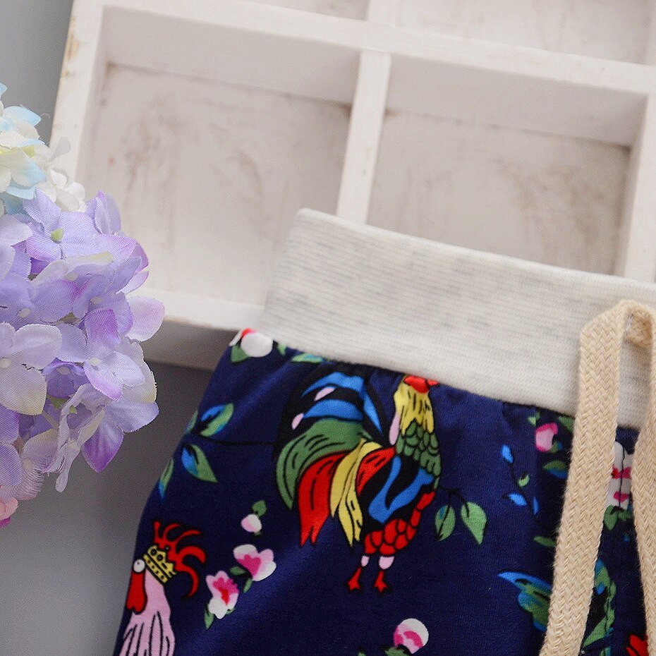 Babybyxor Unisex DAIVSXICAI - Bomull - Vår/Sommar/Höst - Resår i Midjan