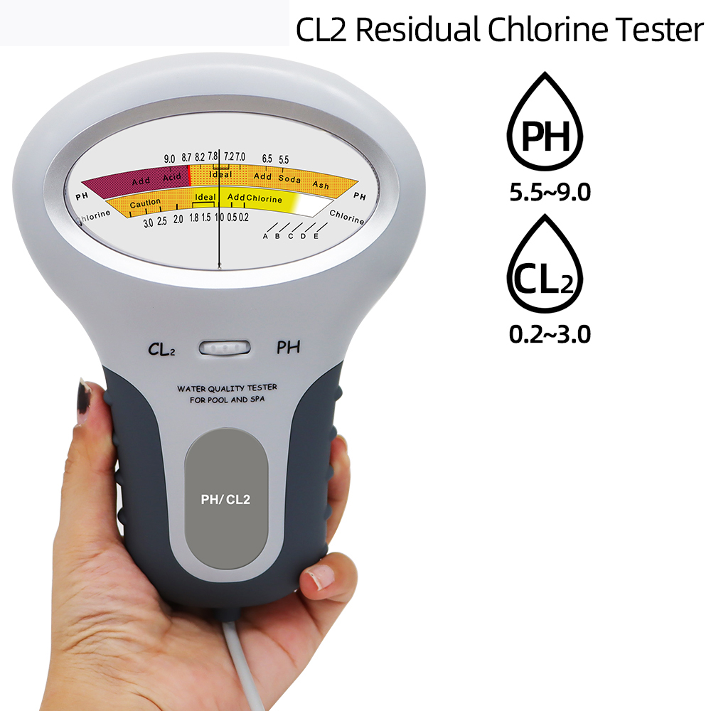 Chlorine Meter Tester PC-101 PH CL2 Level Meter Test Monitor Water Testing Spa Aquarium Monitor Analyzer