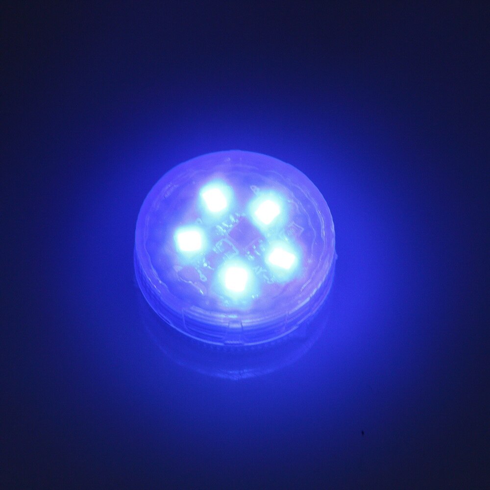 Kebidumei 1Pc 5 Leds Flash Lamp Veiligheid Indicatie Draadloze Anti-Botsing Signaal Licht Parking Lampen Auto Openning Deur waarschuwing: Blauw