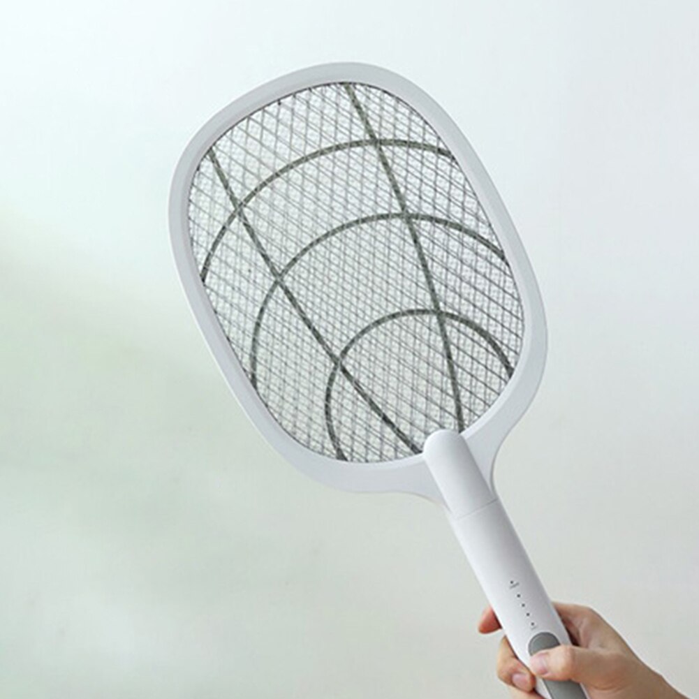 Matamoscas eléctrico para el hogar, raqueta exterminadora de insectos
