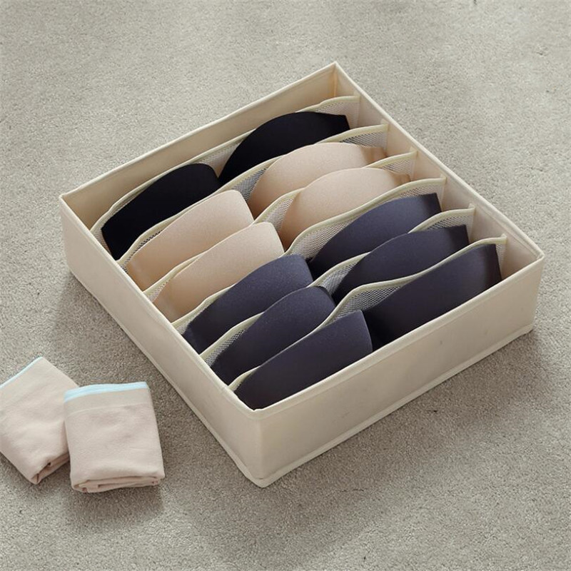 Opvouwbare Ondergoed Sokken Opbergdoos Wasbare Multi-grids Mesh organizer Voor Bras Knickers Thuis Garderobe Laden Organisatie