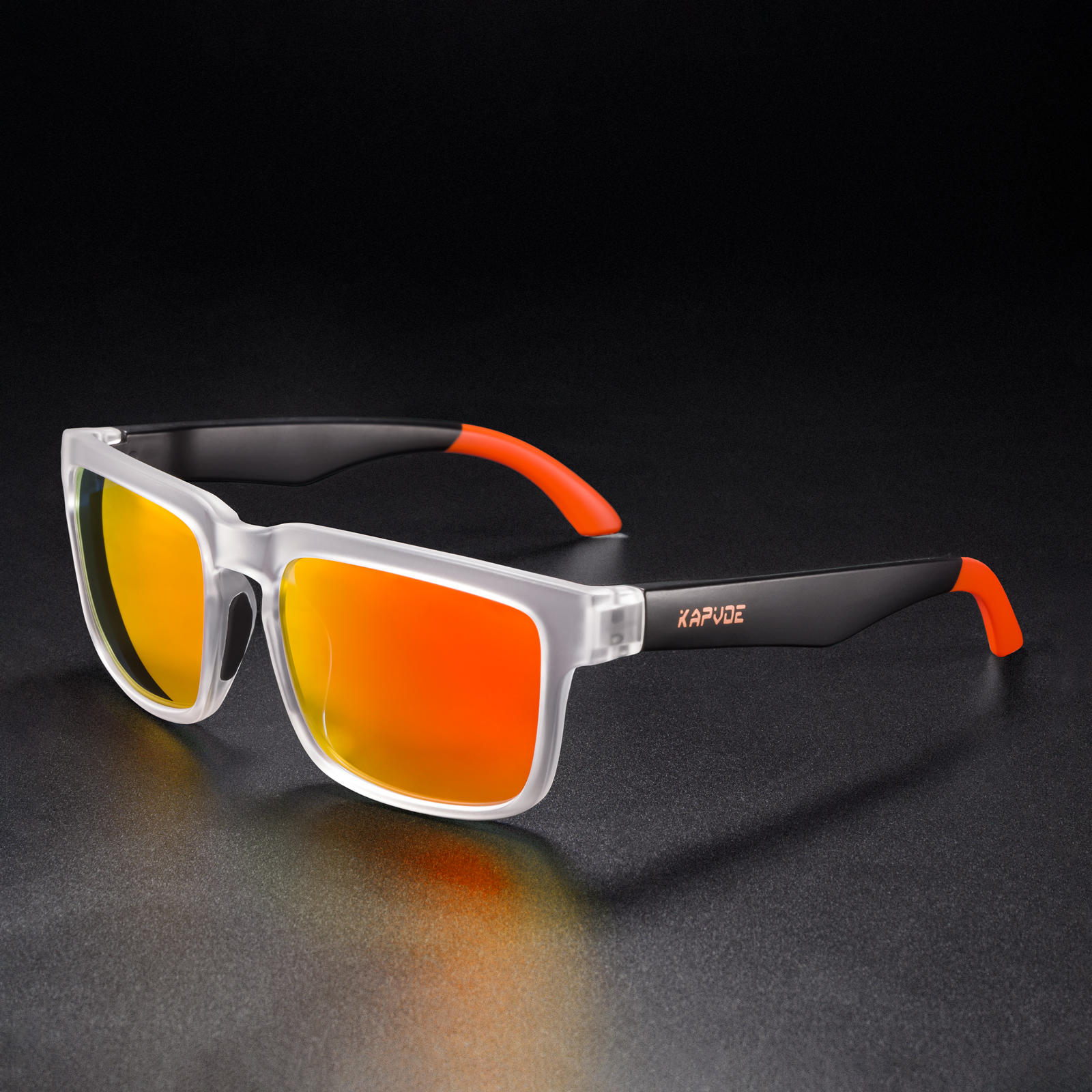 Kapvoe Gepolariseerde Fietsbril Heren MTB Mountainbike Brillen Dames Fiets zonnebril Rijden Vissen Wandelbril: Champagne