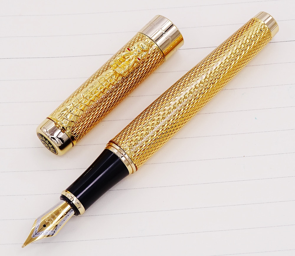Jinhao - Stylo-plume Dragon Doré 1200, Stylo-plume... - Grandado
