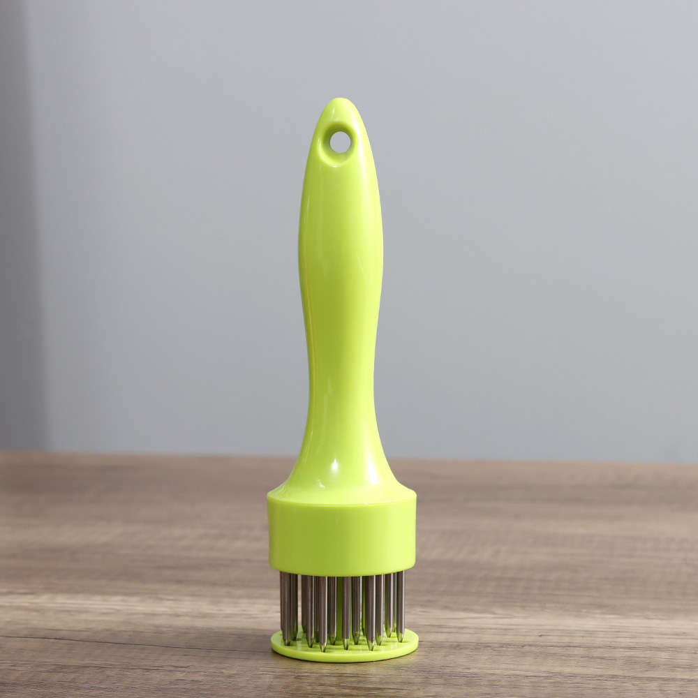 Kitchen Cooking Tools Meat Tenderizer Tool Pounder Gadgets Stainless Steel Steak Hammer Mallet Needle Loose Household Pork Chop: Green