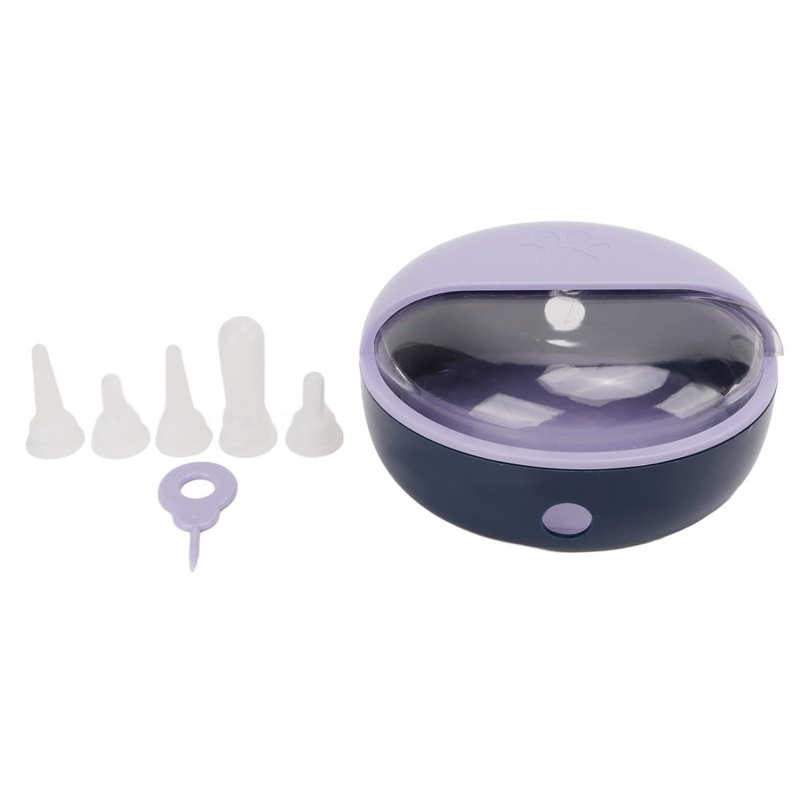 Small Pet Milk Feeder Puppy Kitten Feeding Bowl With 5 Nipples Pet Dog Cat Baby Nursing Water Milk Feeder Pet Milk Bowl: Purple