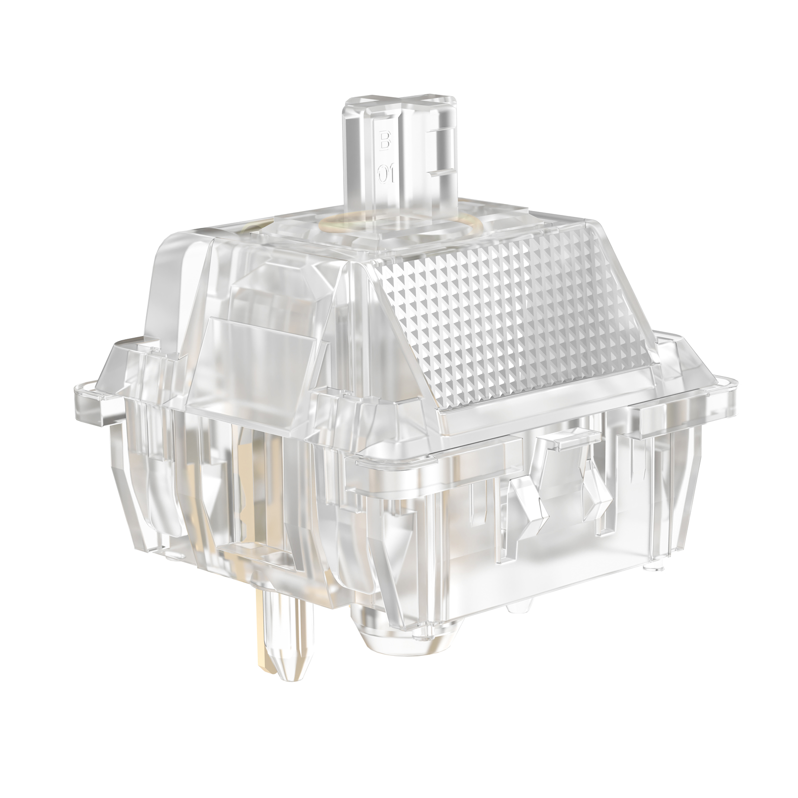 Durock Ijs King Tactiele Schakelaars, 68G Progressieve Veer Transparante Heldere Rgb-Schakelaar, 5 Pins Lubed T1 Tactiele Mechanische Schakelaar