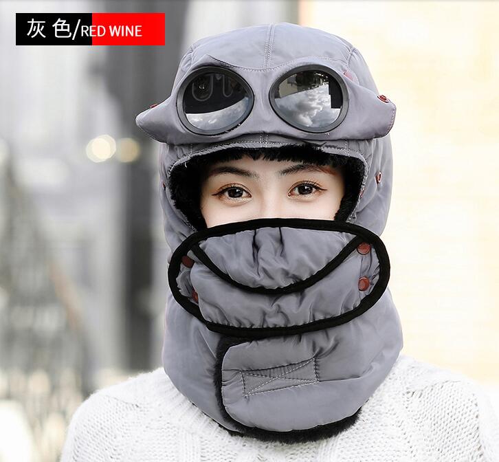 Hoed Vrouwen Herfst En Winter Mannen Outdoor Koude-Proof Oor Bescherming Rijden Elektrische Fiets Winddicht Hoed Warme Katoen Cap: C5