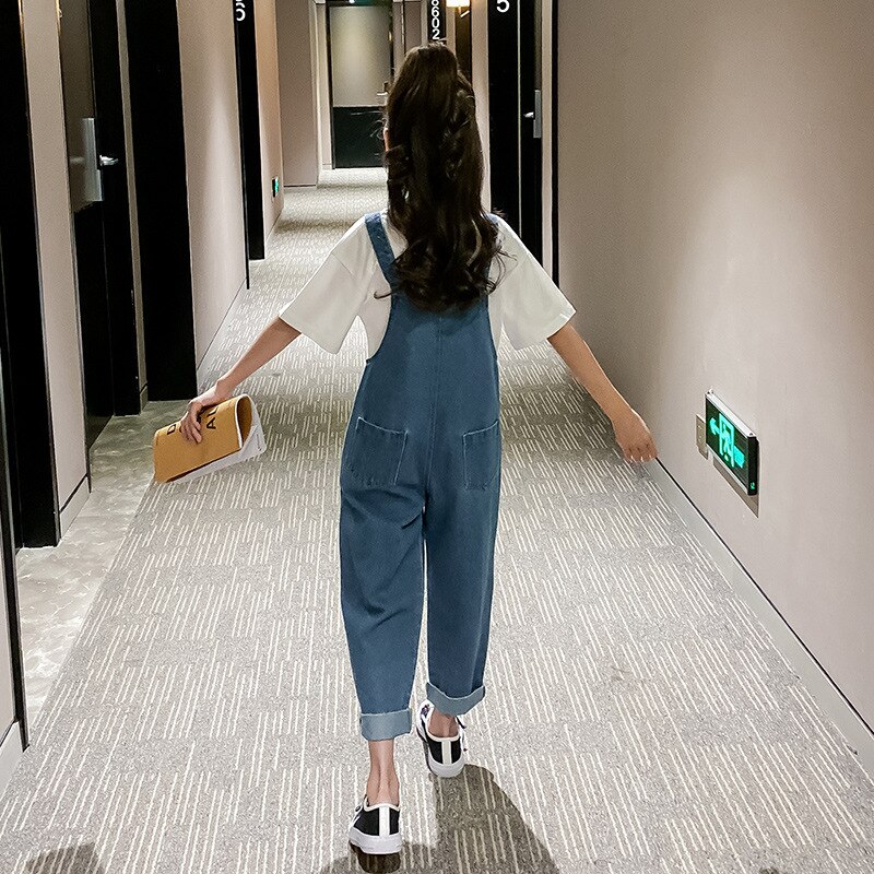 YourSeason 2020 Primavera Estate Brevi Bambini Tute e Salopette Denim Pantaloni Del Bambino di Modo Delle Ragazze Tute e Tute da Palestra Allentato del Cotone Delle Ragazze Pantaloni Della Bretella