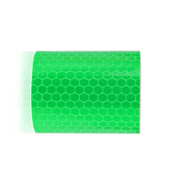 5cm x 3m Cinta riflettente tessuto riflettente nastro riflettente nastro riflesso adesivo auto pellicola per auto cristallo a nido d'scimmia 30 mm