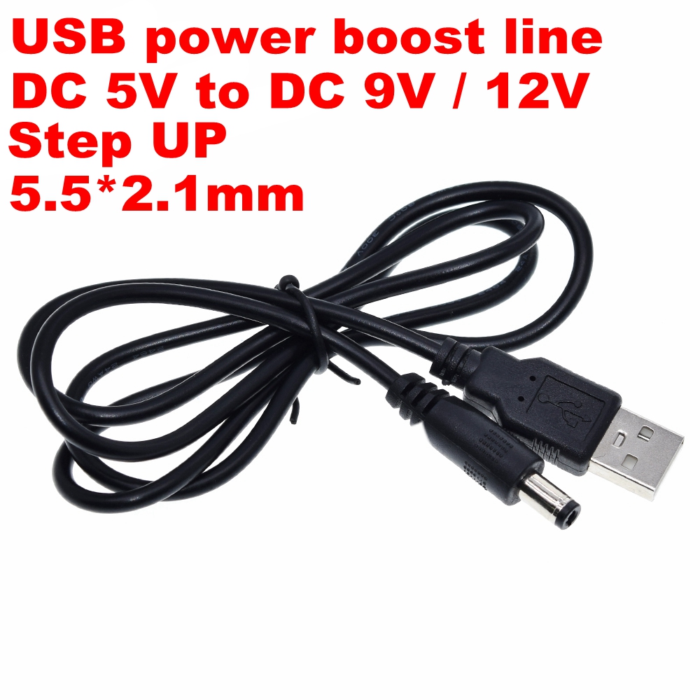 USB power boost lijn DC 5V naar DC 9V/12V Step UP Module USB Converter Adapter Kabel 2.1x5.5mm Plug USB Kabel Boost Converter