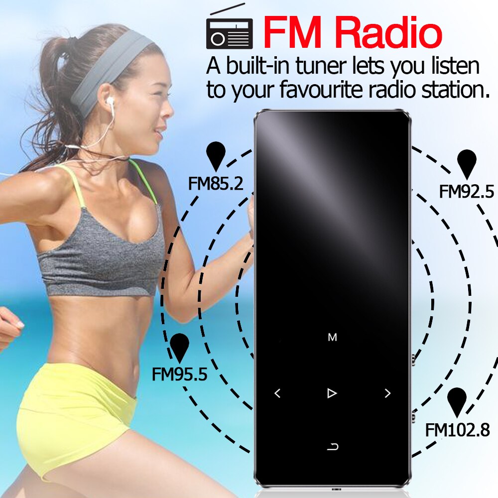 MP4 player with bluetooth Metal mp3 mp4 music player portable MP4 media slim with 1.8 inch touch keys fm radio video Hifi MP 4