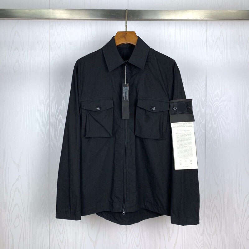 2020ss kompas badge gepatchte heren dames cargo jas hiphop heren casual turn-down kraag jas en jassen