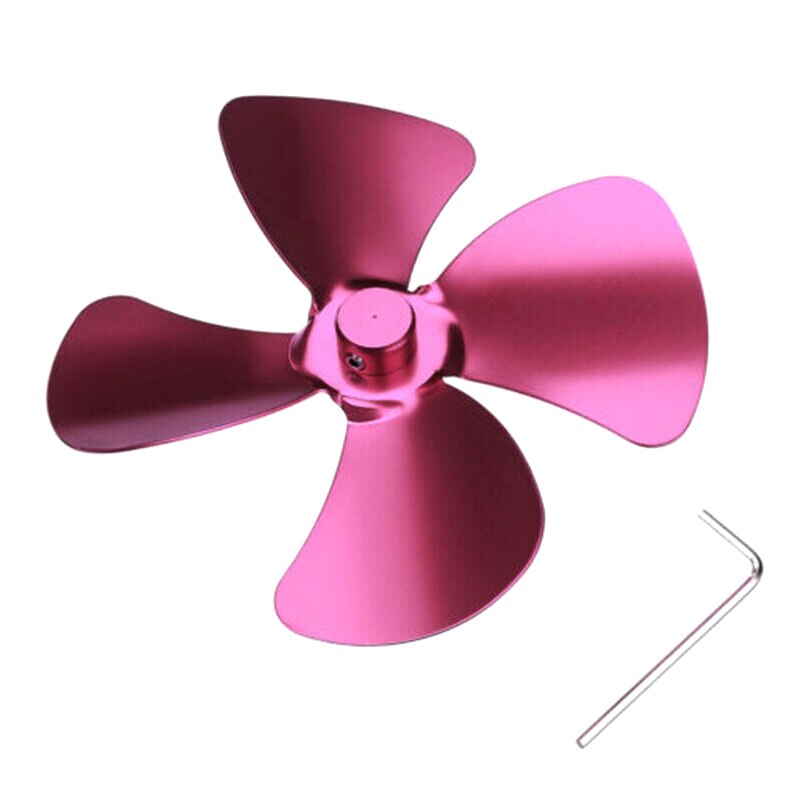 Aluminium 4 Blades Accessoires Voor Kachel Fan Haard Warmte Aangedreven Saving FAS6