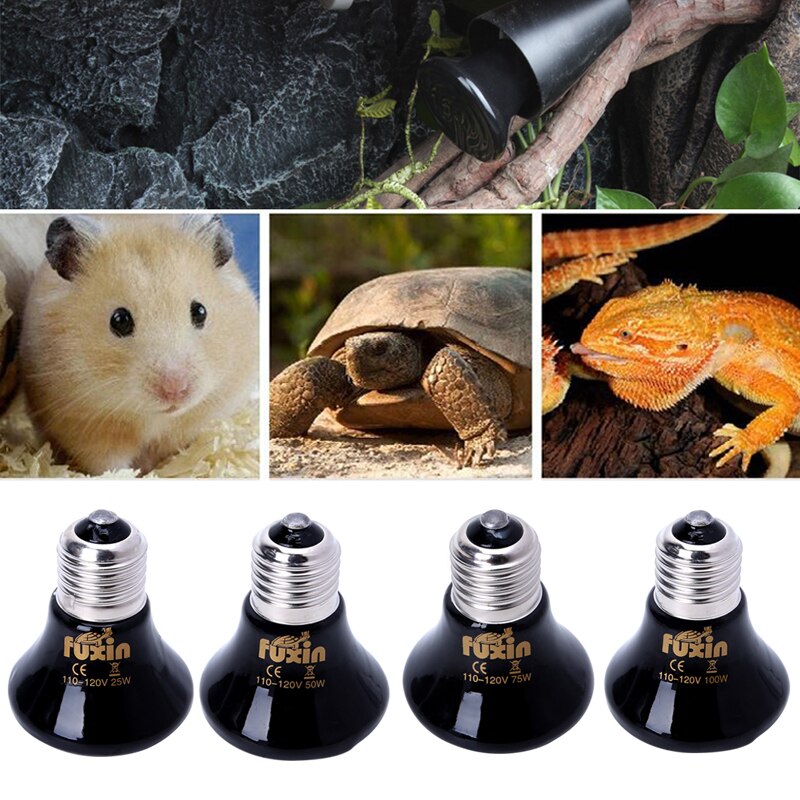 25/50/75/100W Pet Reptile Breeding Ceramic Emitter Heated Heater Light Lamp Bulb W0YC