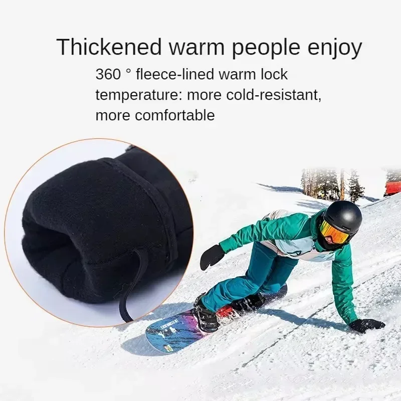 Winterskihandschoenen Waterdicht Snowboarden Touchscreen Thermische Dikke Sneeuwhandschoenen Heren Dames Sneeuwscooter Warme Wanten