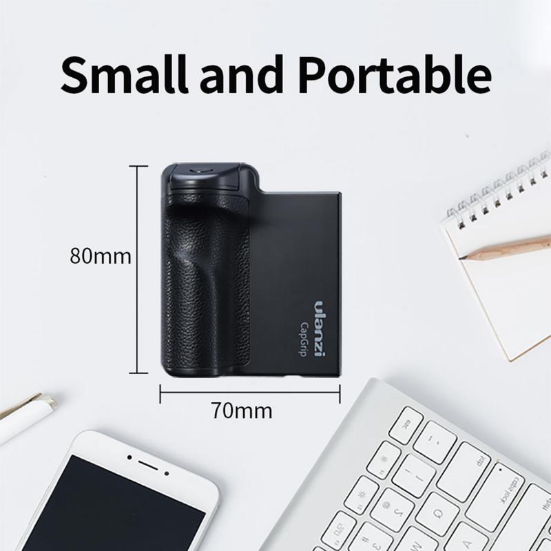 CapGrip-Dispositivo de fotografía para teléfono móvil, dispositivo de ayuda para tiro con una mano, Control remoto inalámbrico por Bluetooth, mango de cámara con una sola mano