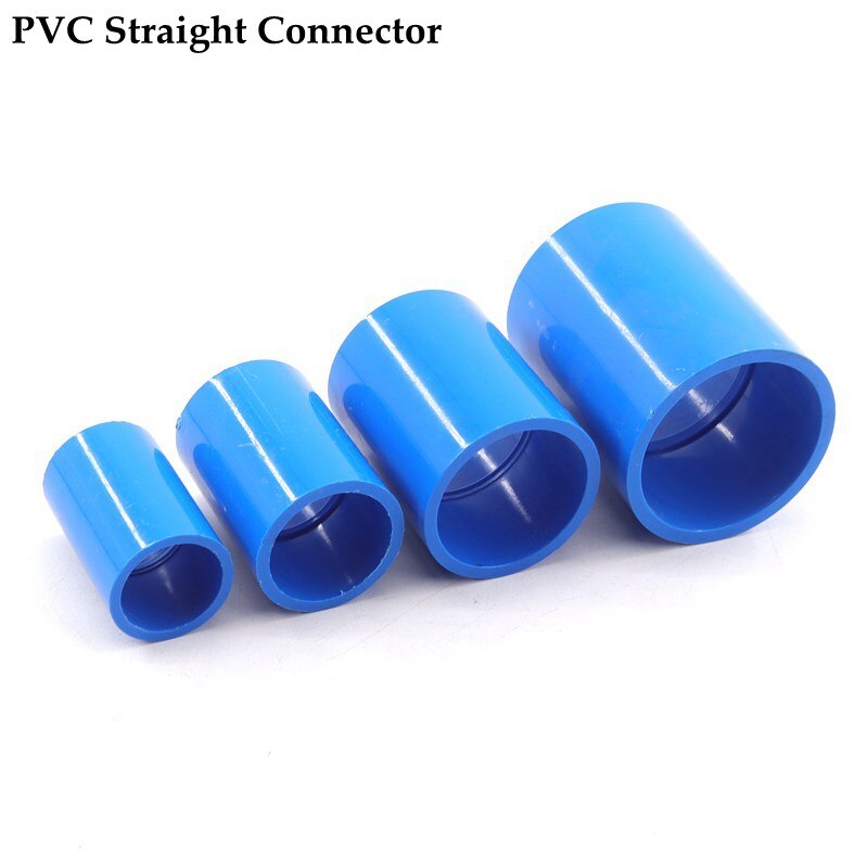 2pcs I.D 20~90mm PVC Straight Connector PVC Pipe Connector Fittings Fish Tank Water Supply Tube 2 Way Joint PVC Quick Connector