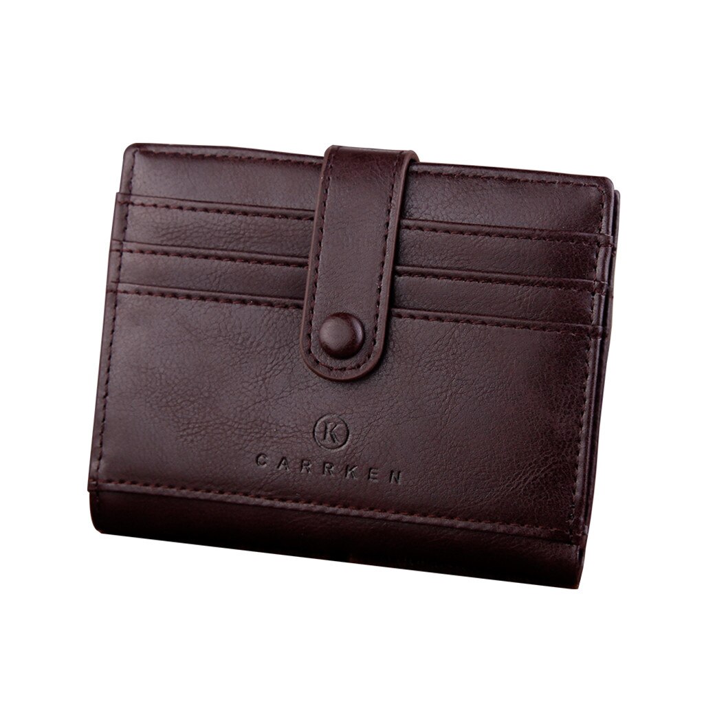 Portefeuille court rétro à loquet pour hommes, paquet multi-porte-carte Ultra mince, en cuir Pu, Mini petits portefeuilles magiques, # G30,