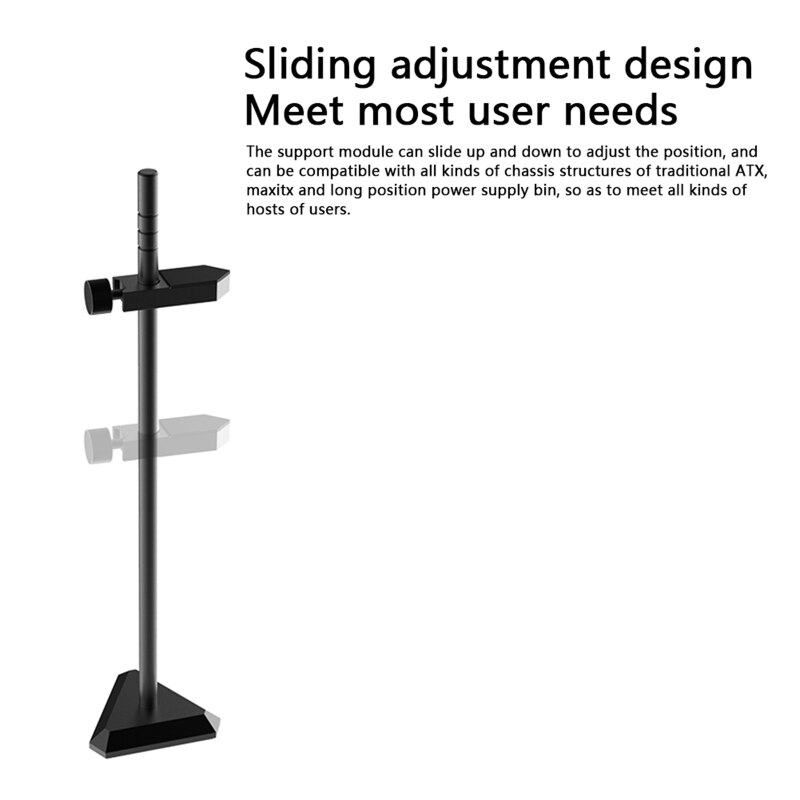 190mm magnetische basis aluminiumlegering grafische kaarthouder desktop videokaartstandaard gpu-ondersteuning hoofdtelefoonbeugel gaming