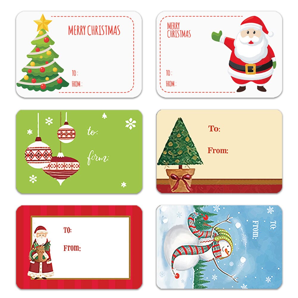 Ontwerpen zelfklevende kerstnaamlabels zegellabels kerststickers verpakkingsstickers  fp8
