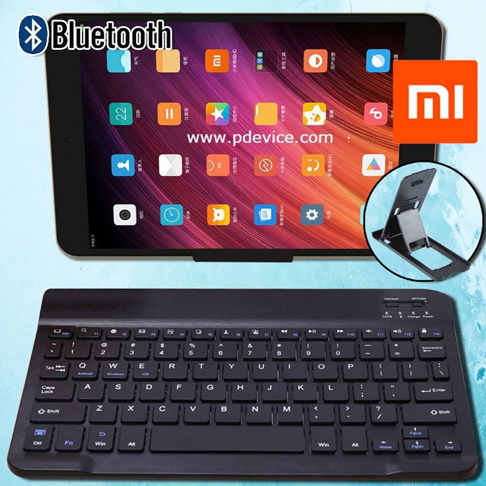 Tragbare Drahtlose Tastatur Bluetooth Tastatur für Xiaomi Mi Pad 4 Plus Tablette Wiederaufladbare Tastatur für IOS Android Fenster