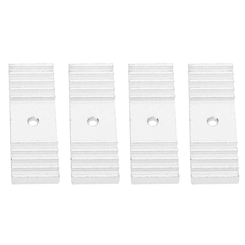 4Pcs Timing Riem Bevestiging Stuk Klem Aluminium Tand Voor Reprap 3D Printer